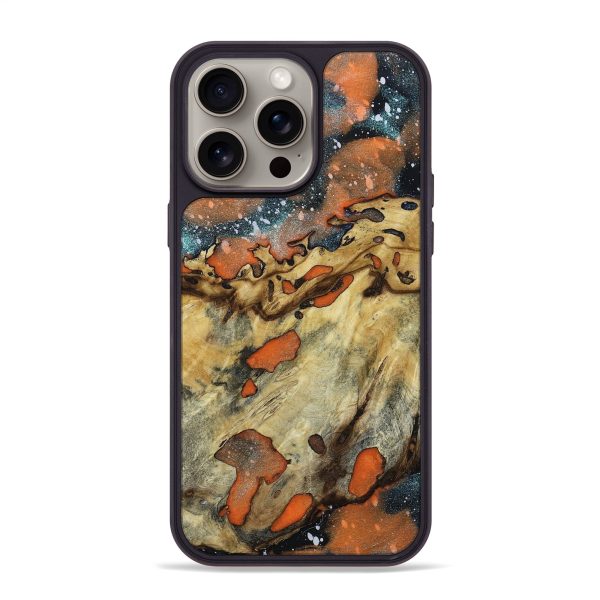 iPhone 15 Pro Max Wood+Resin Phone Case - Claude (Cosmos, 661534) Cheap