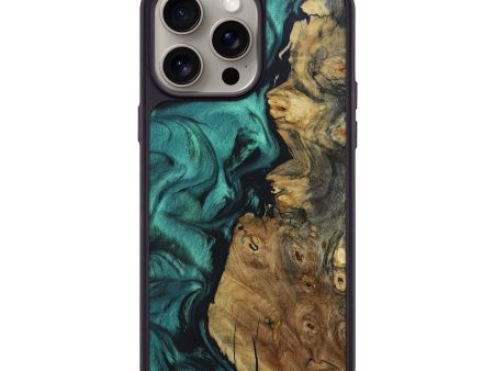 iPhone 15 Pro Max Wood+Resin Phone Case - Braylen (Green, 662339) Online