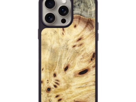 iPhone 15 Pro Max Wood+Resin Phone Case - Shari (Wood Burl, 663463) on Sale