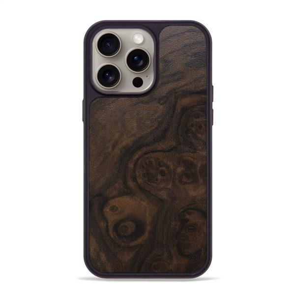 iPhone 15 Pro Max Wood+Resin Phone Case - Leanne (Wood Burl, 661672) Hot on Sale