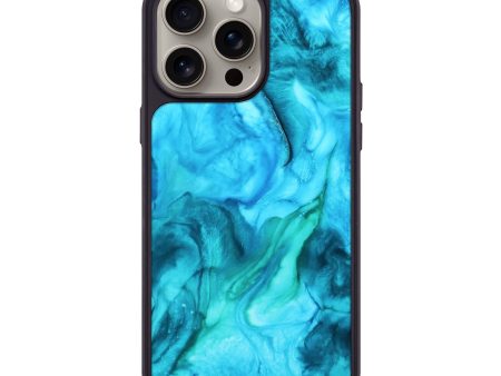 iPhone 15 Pro Max Wood+Resin Phone Case - Maci (Watercolor, 662064) For Cheap