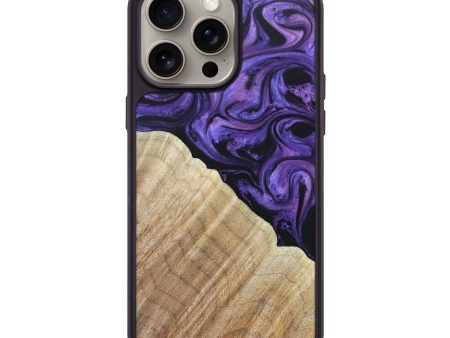 iPhone 15 Pro Max Wood+Resin Phone Case - Caitlyn (Purple, 662788) Online