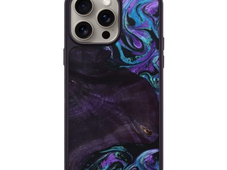 iPhone 15 Pro Max Wood+Resin Phone Case - Angela (Purple, 661714) Discount