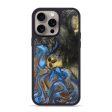 iPhone 15 Pro Max Wood+Resin Phone Case - Lainey (Teal & Gold, 661879) For Discount