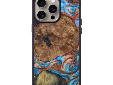 iPhone 15 Pro Max Wood+Resin Phone Case - Brynn (Mosaic, 661080) Cheap