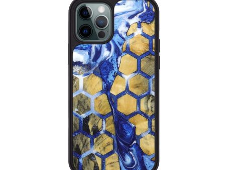 iPhone 12 Pro Wood+Resin Phone Case - Lamont (Pattern, 664931) For Cheap