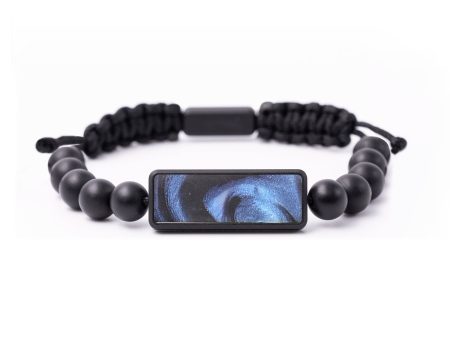 Onyx Bead Wood+Resin Bracelet - Harper (Blue, 664564) Discount