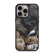 iPhone 15 Pro Max Wood+Resin Phone Case - Antoinette (Black & White, 666194) For Discount