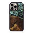 iPhone 15 Pro Max Wood+Resin Phone Case - Corey (Green, 664228) Supply