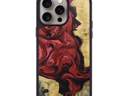 iPhone 15 Pro Max Wood+Resin Phone Case - Marianne (Mosaic, 662525) Hot on Sale