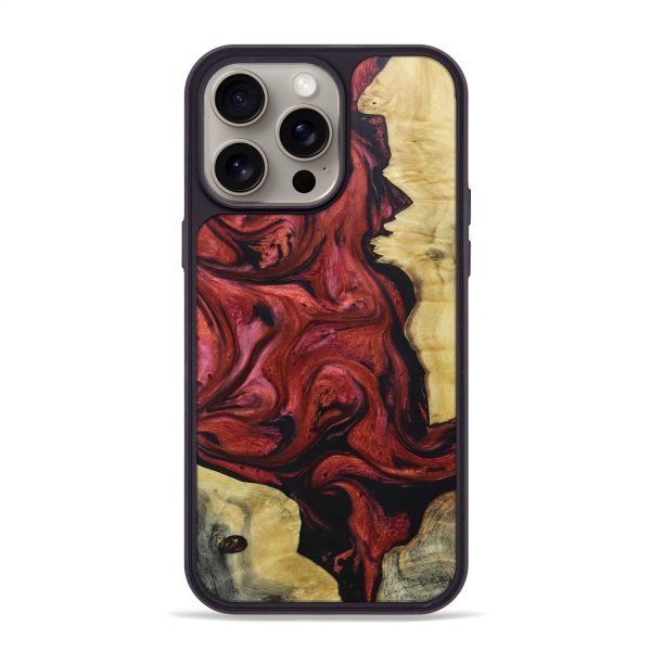 iPhone 15 Pro Max Wood+Resin Phone Case - Marianne (Mosaic, 662525) Hot on Sale