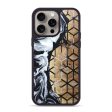 iPhone 15 Pro Max Wood+Resin Phone Case - Shelly (Pattern, 665260) Fashion