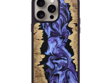 iPhone 15 Pro Max Wood+Resin Phone Case - Luis (Purple, 663995) Supply