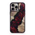 iPhone 15 Pro Max Wood+Resin Phone Case - Iker (Red, 663886) Online Sale