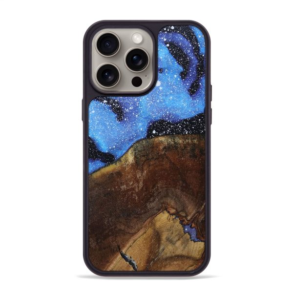 iPhone 15 Pro Max Wood+Resin Phone Case - Krystle (Cosmos, 663489) Sale