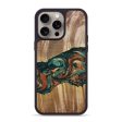 iPhone 15 Pro Max Wood+Resin Phone Case - Sloane (Green, 662364) Cheap