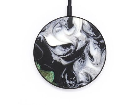 Circle Wood+Resin Wireless Charger - Abram (Black & White, 665663) Cheap