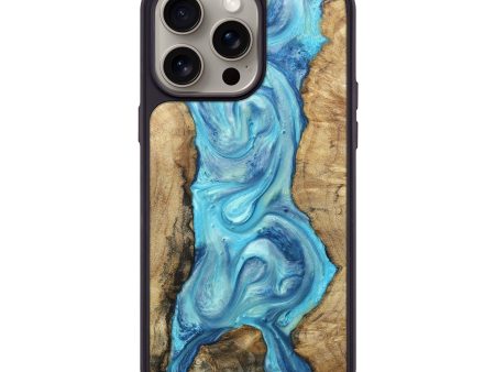 iPhone 15 Pro Max Wood+Resin Phone Case - Xander (Mosaic, 663060) For Sale