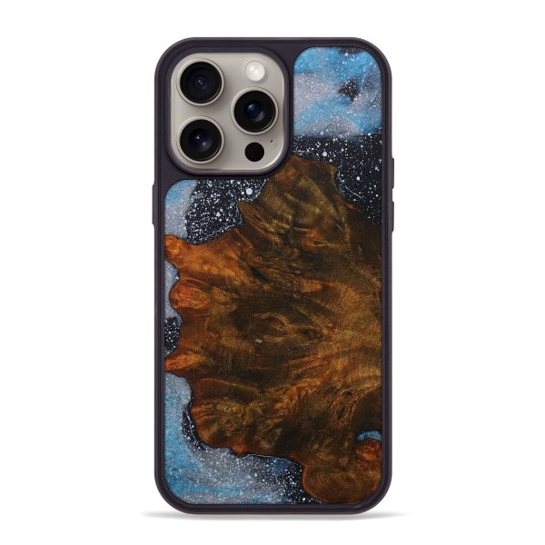 iPhone 15 Pro Max Wood+Resin Phone Case - Kelli (Cosmos, 666054) Hot on Sale