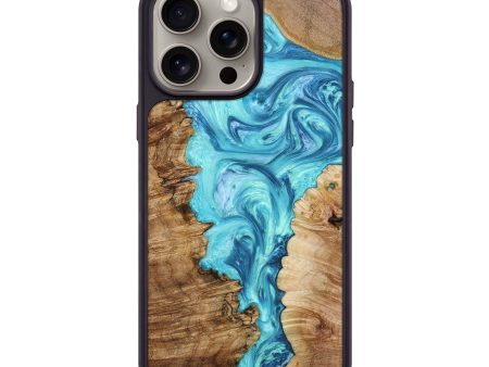 iPhone 15 Pro Max Wood+Resin Phone Case - Kurt (Mosaic, 664240) Supply