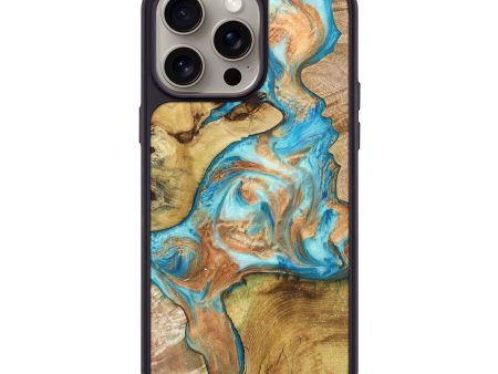 iPhone 15 Pro Max Wood+Resin Phone Case - Neil (Mosaic, 661097) Online Hot Sale