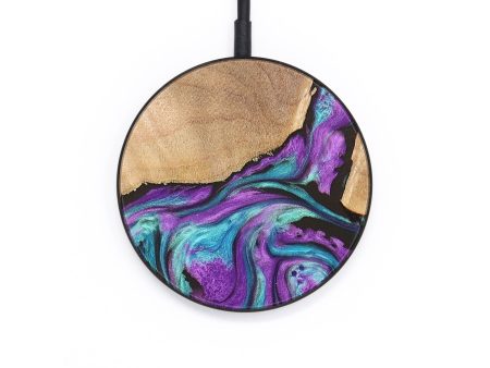 Circle Wood+Resin Wireless Charger - Shaq (Purple, 664371) Sale