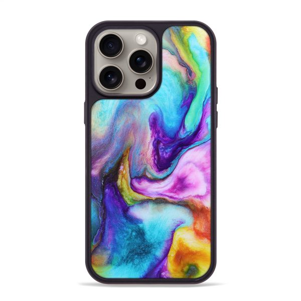 iPhone 15 Pro Max Wood+Resin Phone Case - Margaret (Watercolor, 662106) For Discount