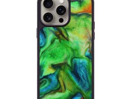 iPhone 15 Pro Max Wood+Resin Phone Case - Clifford (Watercolor, 662091) For Sale