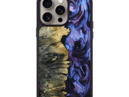 iPhone 15 Pro Max Wood+Resin Phone Case - Lewis (Purple, 662003) Online Hot Sale