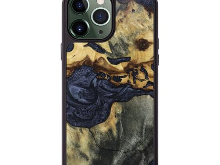 iPhone 13 Pro Max Wood+Resin Phone Case - Savanna (Pure Black, 661952) on Sale