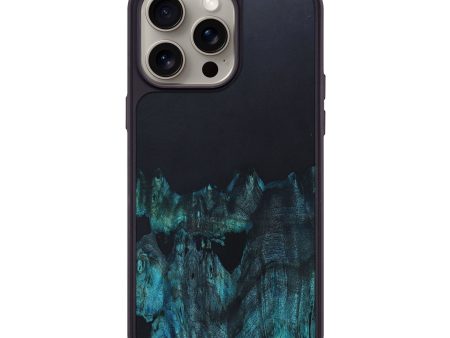 iPhone 15 Pro Max Wood+Resin Phone Case - Makenna (Pure Black, 666187) Cheap