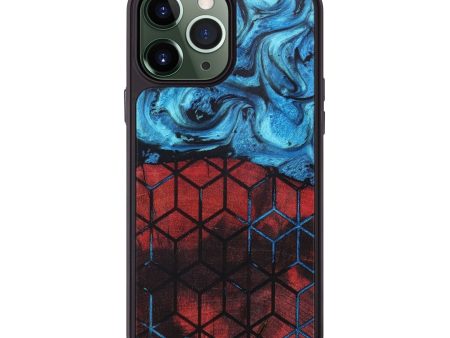 iPhone 13 Pro Max Wood+Resin Phone Case - Emmett (Pattern, 664922) For Sale