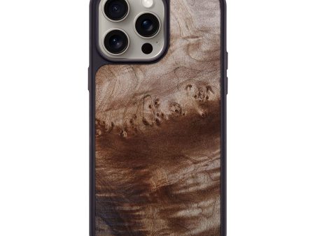 iPhone 15 Pro Max Wood+Resin Phone Case - Isabelle (Wood Burl, 665351) Fashion