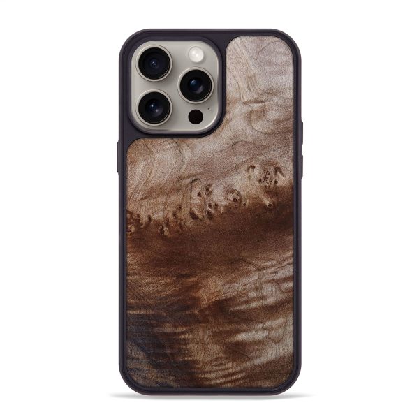 iPhone 15 Pro Max Wood+Resin Phone Case - Isabelle (Wood Burl, 665351) Fashion