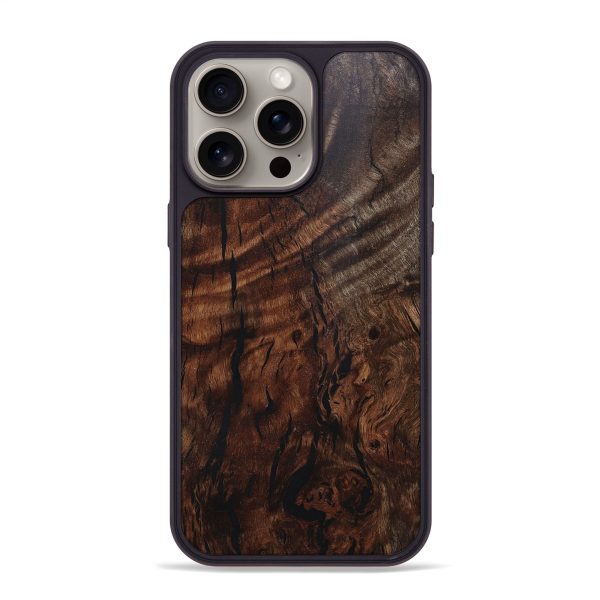 iPhone 15 Pro Max Wood+Resin Phone Case - Jordan (Wood Burl, 665857) Sale