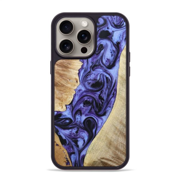 iPhone 15 Pro Max Wood+Resin Phone Case - King (Mosaic, 664242) Online