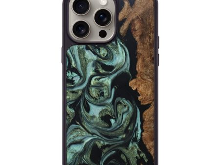 iPhone 15 Pro Max Wood+Resin Phone Case - Homer (Green, 664058) Discount