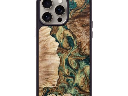 iPhone 15 Pro Max Wood+Resin Phone Case - Julie (Mosaic, 664093) Supply