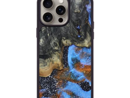 iPhone 15 Pro Max Wood+Resin Phone Case - Serena (Cosmos, 665501) For Discount