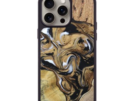 iPhone 15 Pro Max Wood+Resin Phone Case - Clayton (Mosaic, 663057) Hot on Sale