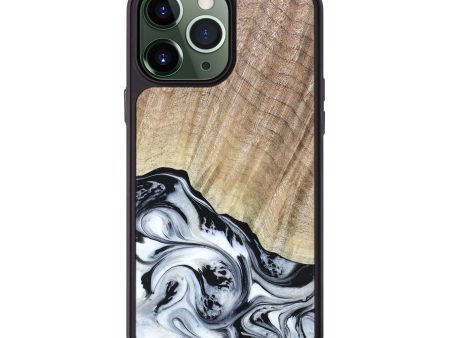 iPhone 13 Pro Max Wood+Resin Phone Case - Adele (Black & White, 661491) Online now