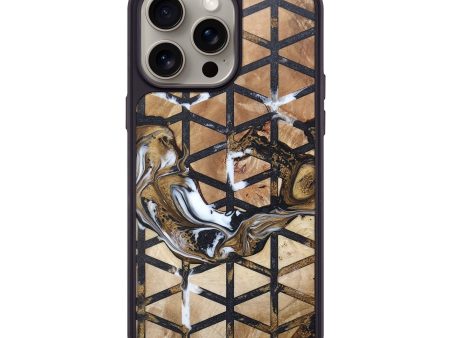 iPhone 15 Pro Max Wood+Resin Phone Case - Lamont (Pattern, 666223) Supply