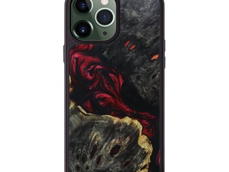 iPhone 13 Pro Max Wood+Resin Phone Case - Reginald (Red, 663684) on Sale