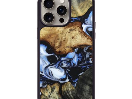 iPhone 15 Pro Max Wood+Resin Phone Case - Marvin (Mosaic, 661823) For Discount