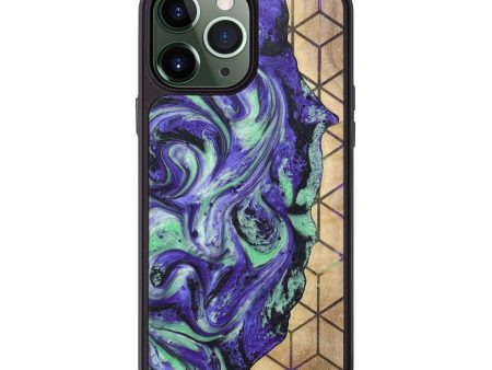 iPhone 13 Pro Max Wood+Resin Phone Case - Fabian (Pattern, 665477) Sale