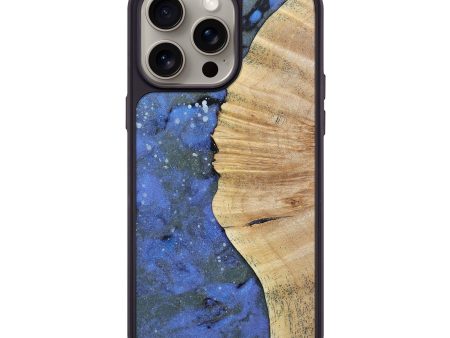 iPhone 15 Pro Max Wood+Resin Phone Case - Lauryn (Cosmos, 662136) For Sale