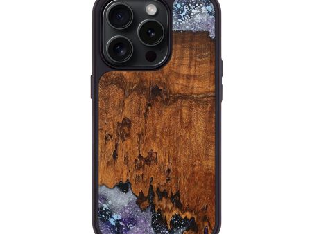 iPhone 15 Pro Wood+Resin Phone Case - Mildred (Cosmos, 664674) Discount