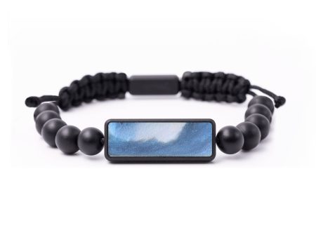 Onyx Bead ResinArt Bracelet - Herman (Blue, 664623) Online