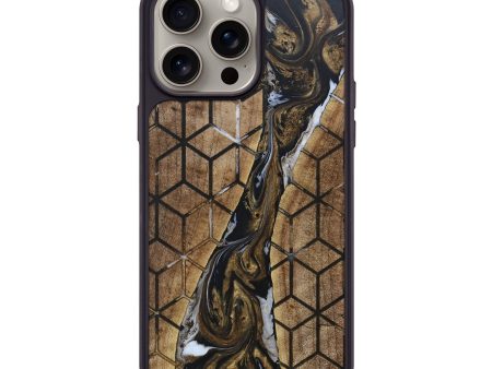 iPhone 15 Pro Max Wood+Resin Phone Case - Lori (Pattern, 663880) Discount