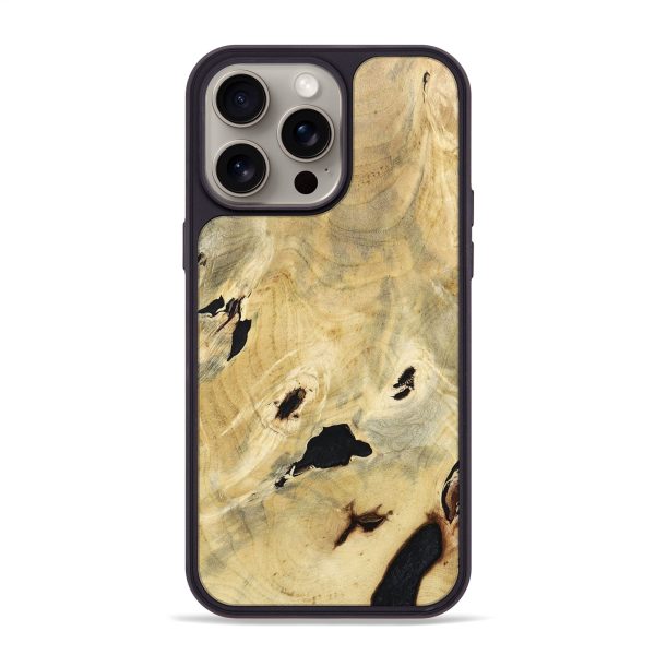 iPhone 15 Pro Max Wood+Resin Phone Case - Nakia (Gunmetal, 664818) Supply